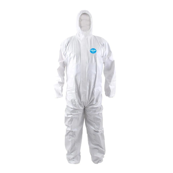Buzo desechable cubre cierre Steelgen Plus + ISP blanco