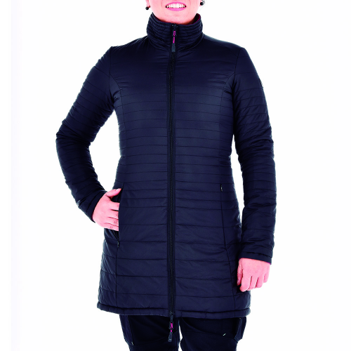 Parka Larga HW Minka Reversible Mujer Negro/Berry